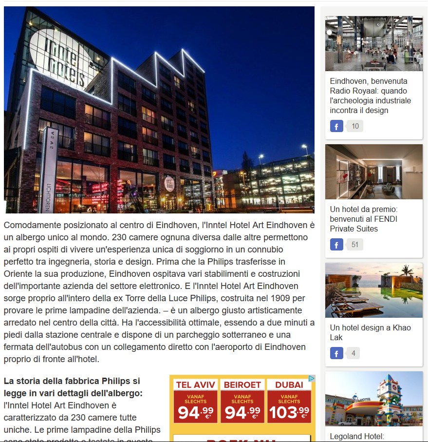 Inntel Hotels Art Eindhoven - In the press