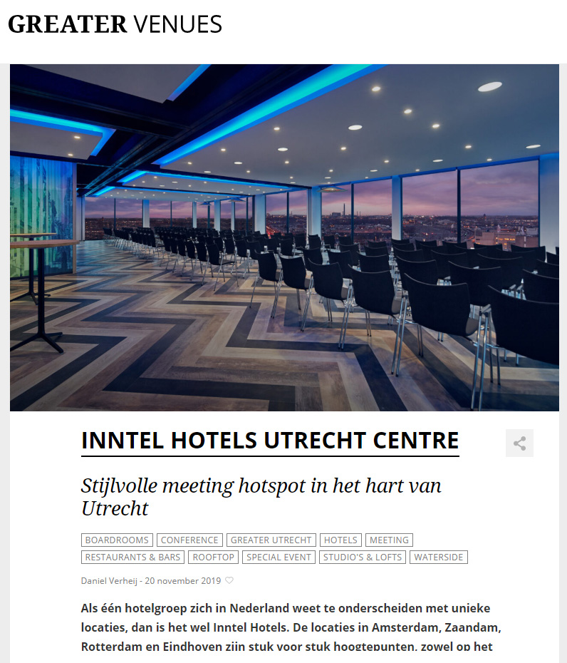Greater Venues Meetings & vergaderen in Utrecht