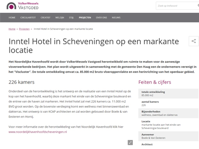 VolkersWessels Vastgoed - juni 2019 - Inntel Hotels in Scheveningen op een markante locatie