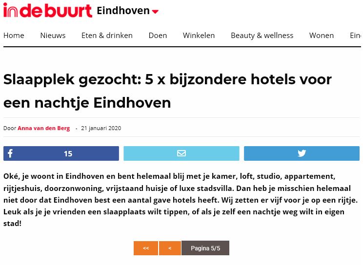 Inntel Hotels Art Eindhoven - Bijzondere hotels Eindhoven - in de buurt Eindhoven