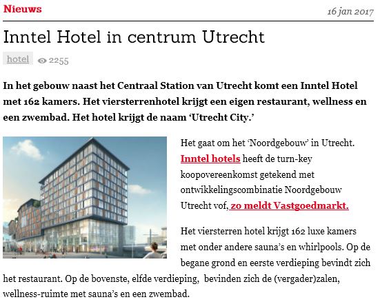 Inntel Hotels Utrecht Centre - Misset Horeca Inntel Hotels centrum Utrecht