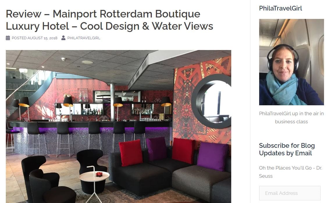 PhilaTravelGirl - Mainport by Inntel Hotels - Rotterdam Design Hotel