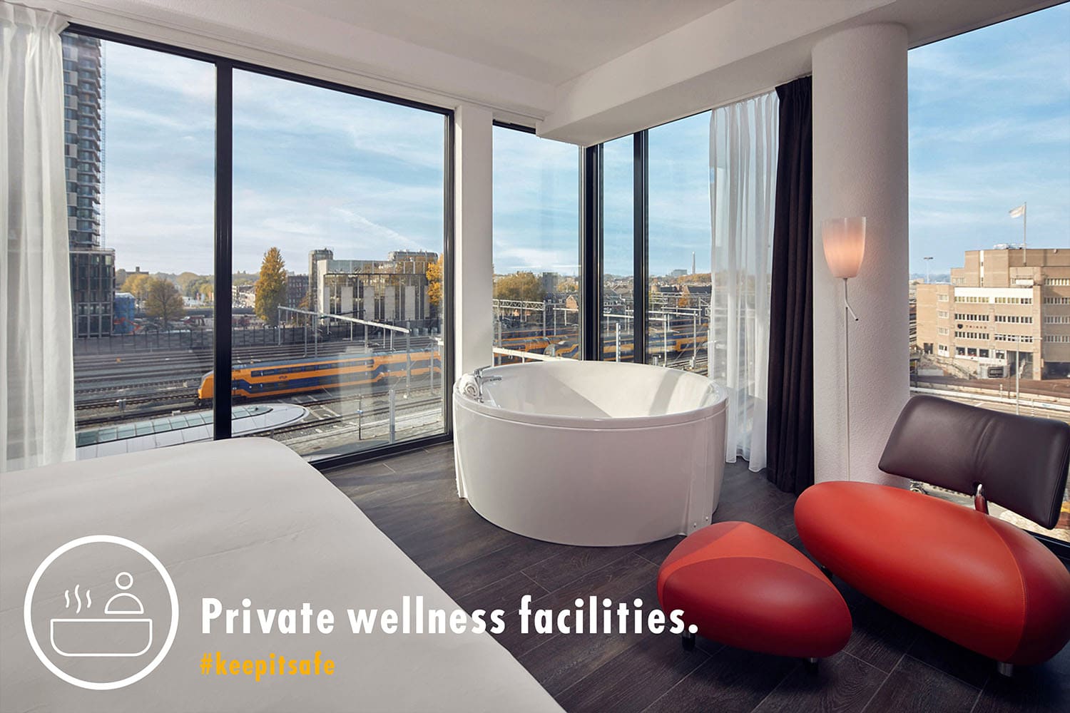 Inntel Hotels Utrecht Centre - Covid-19 private wellness facilities hotel room
