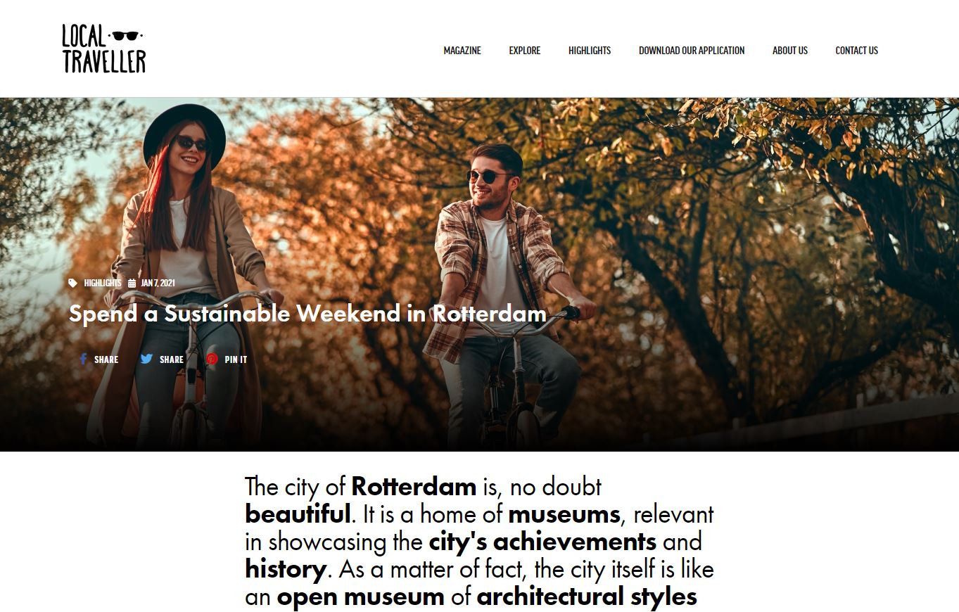 Sustainable hotel weekend in Rotterdam